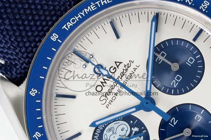 0816 QuickDry Speedmaster Professional “Silver Snoopy Award” 50th Anniversary GSF 1:1 Best Edition A7750(Mod) 7863